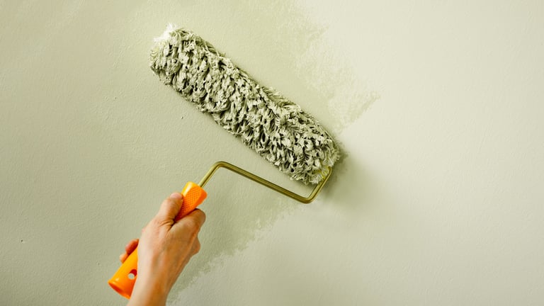 Green wall painting transformation